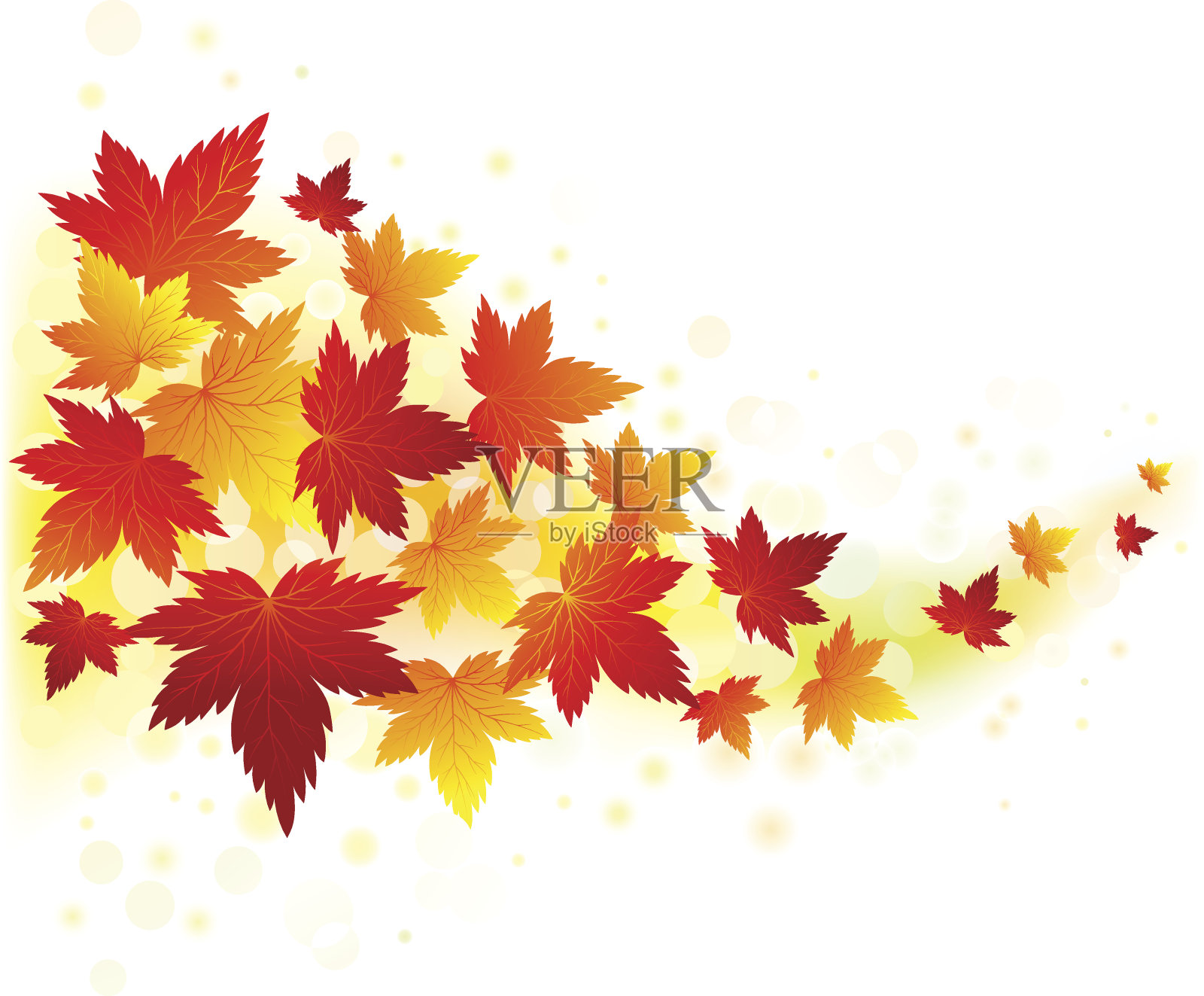 秋天背景插画图片素材