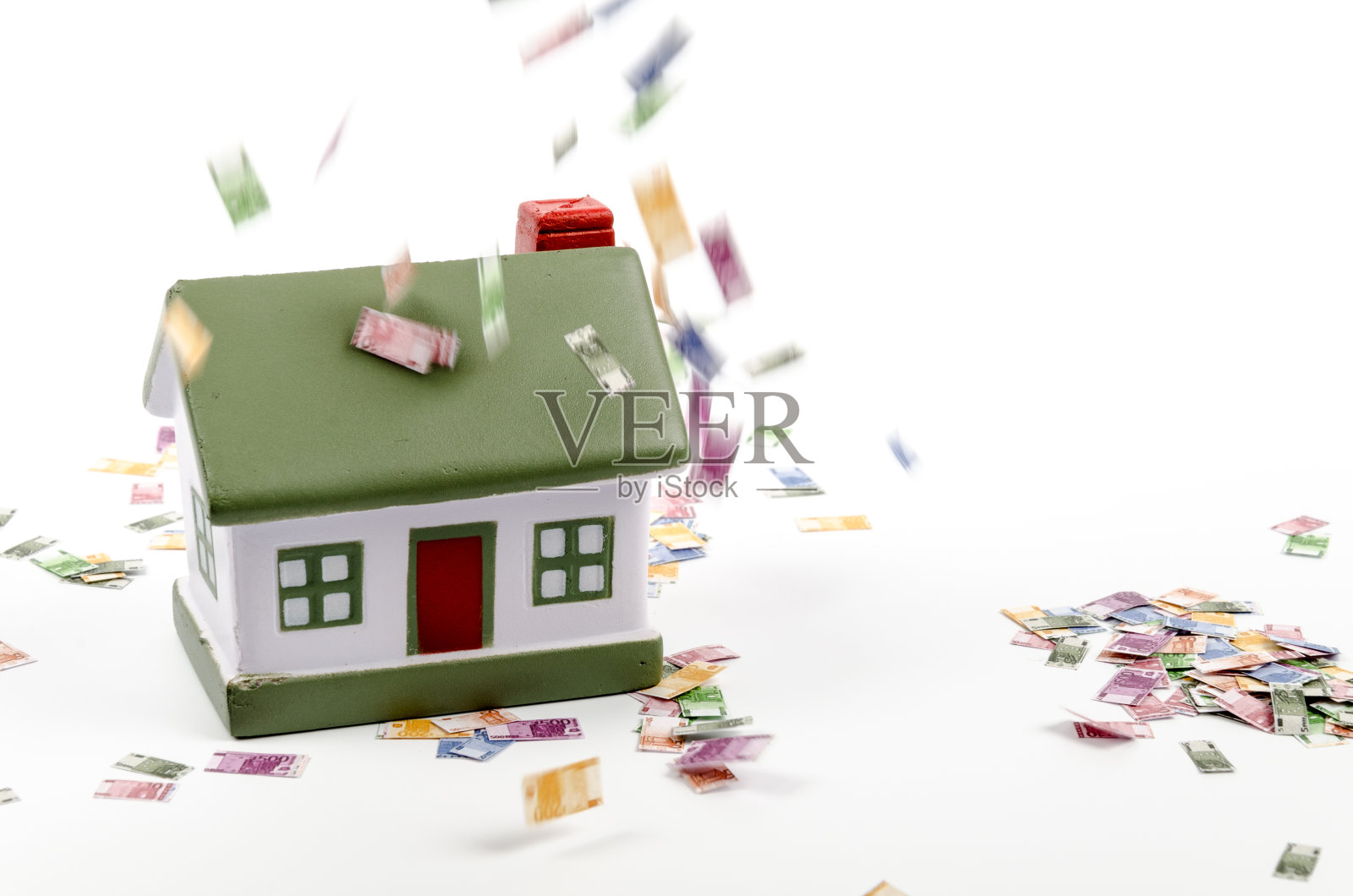 房产和贬值的欧元照片摄影图片