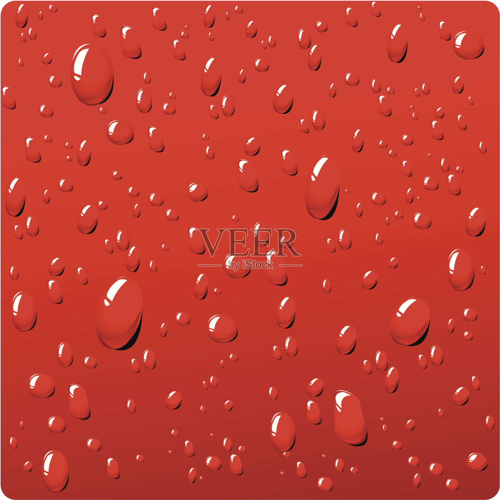 红色的汗插画图片素材