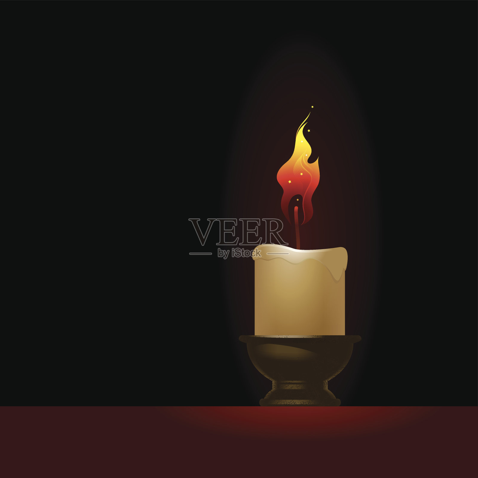 蜡烛插画图片素材