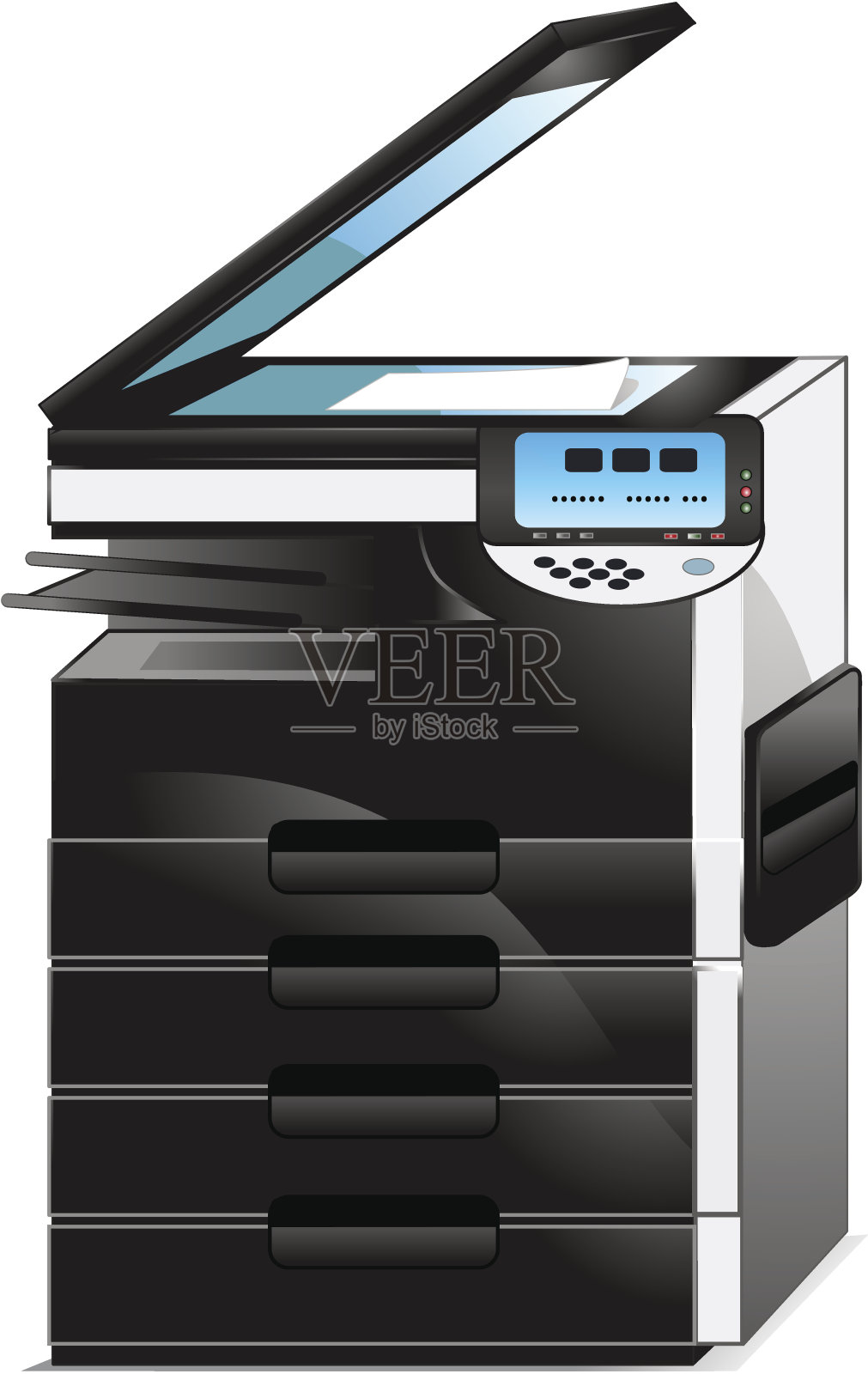 影印机插画图片素材