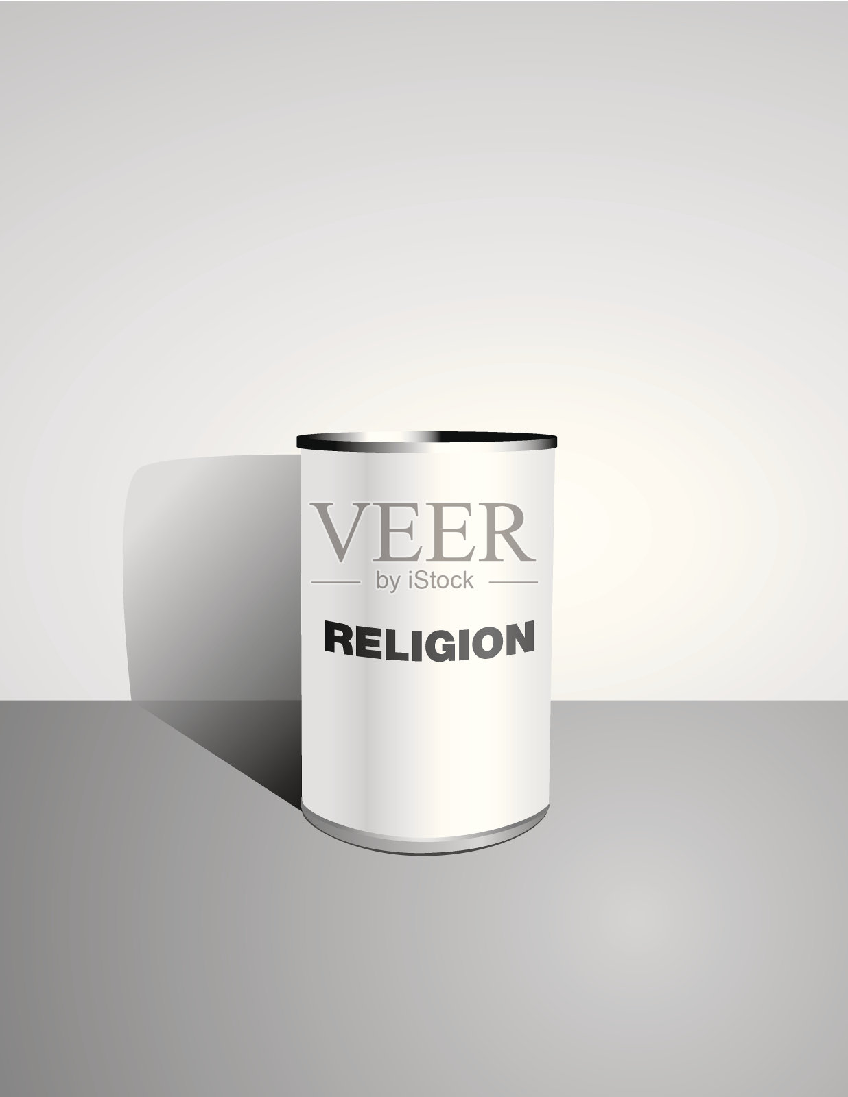 罐头宗教-矢量插画图片素材