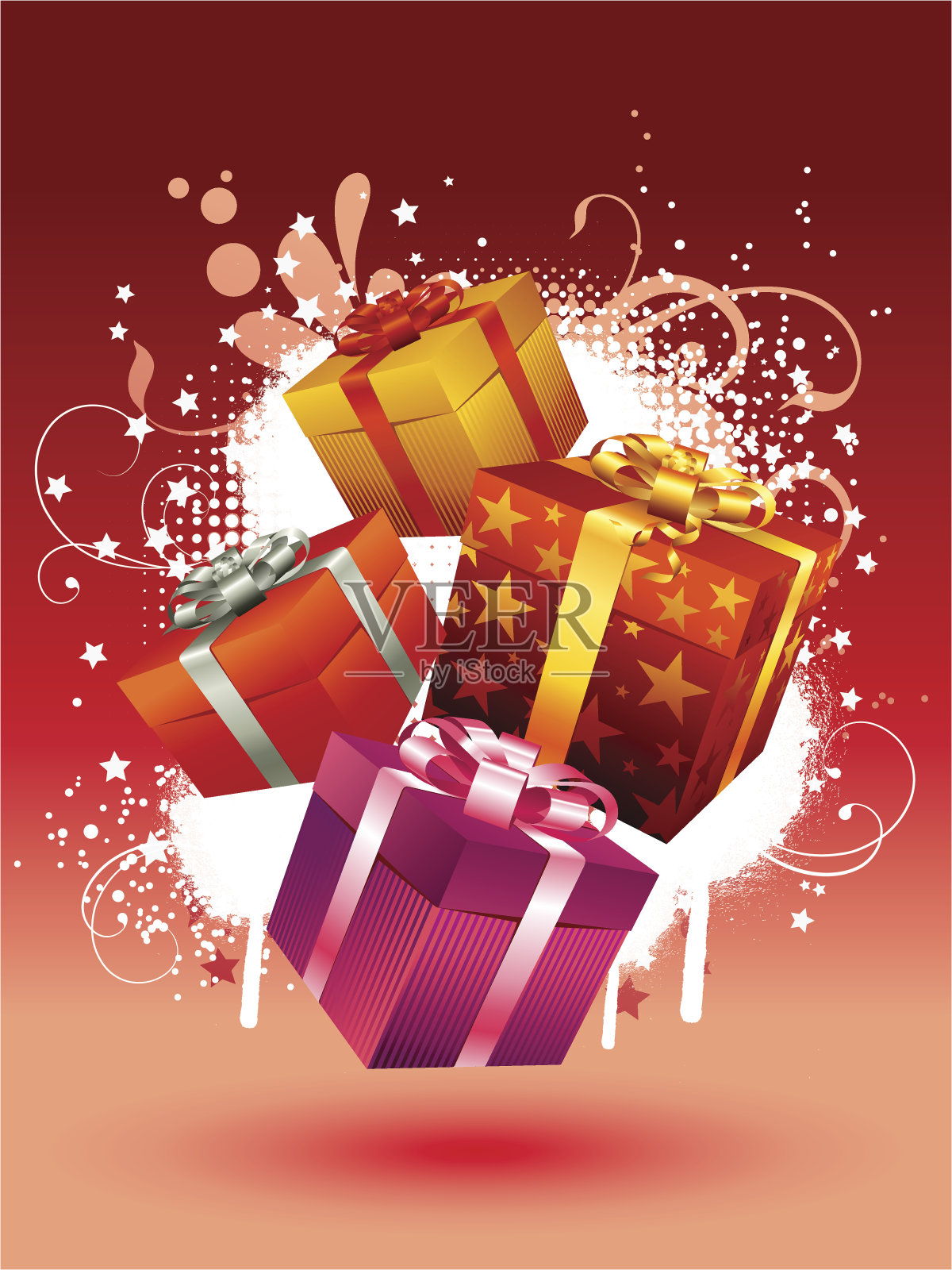 抽象的礼物设计模板素材