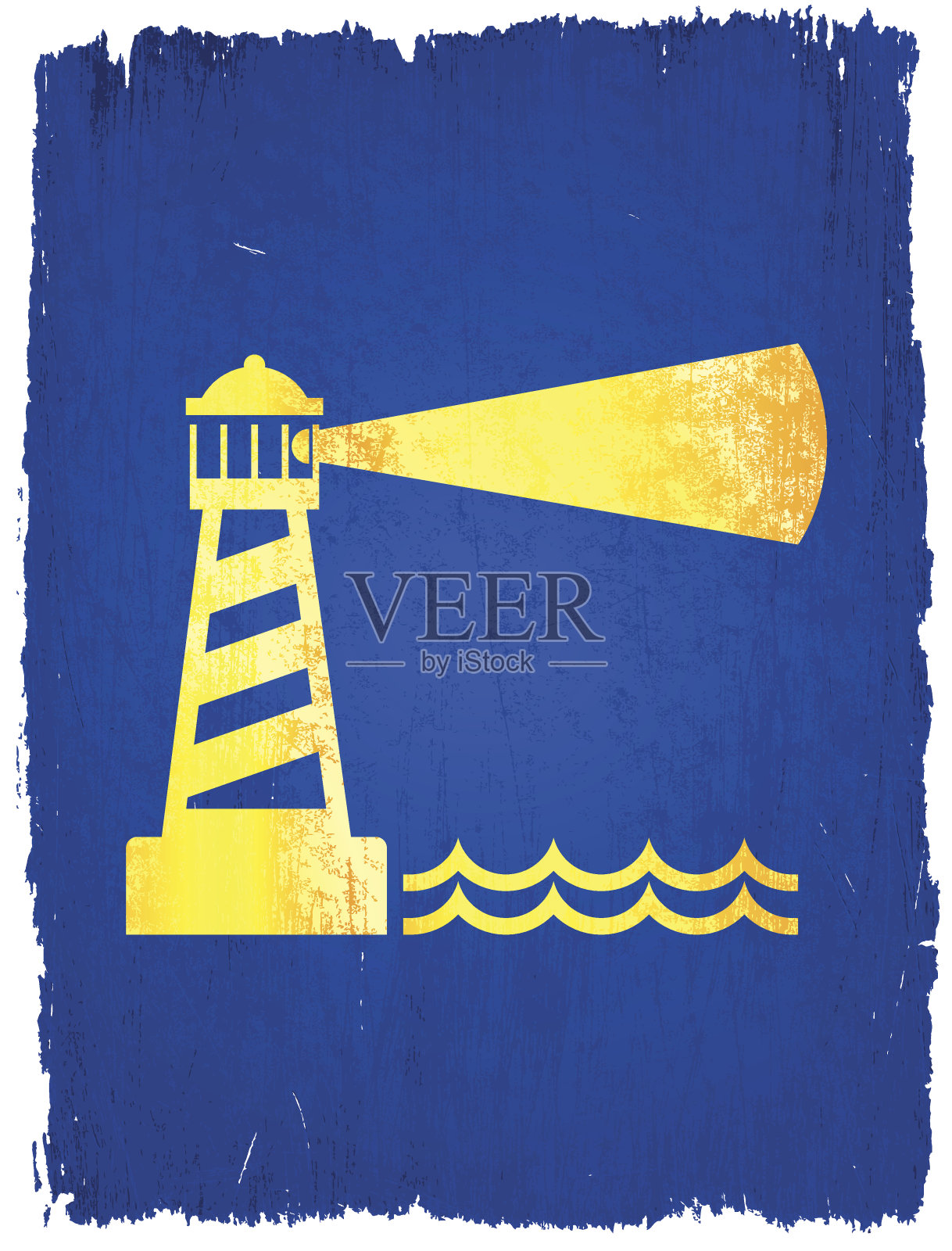 灯塔上的版税免费矢量背景插画图片素材