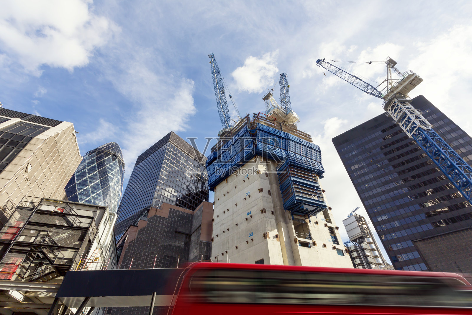伦敦的建筑工地照片摄影图片