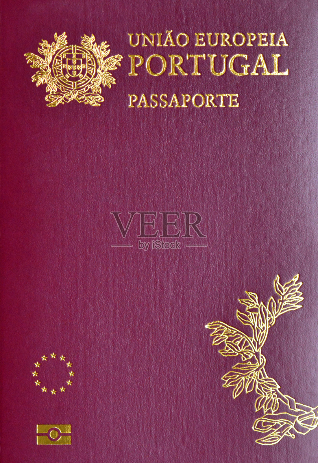 葡萄牙生物识别护照照片摄影图片