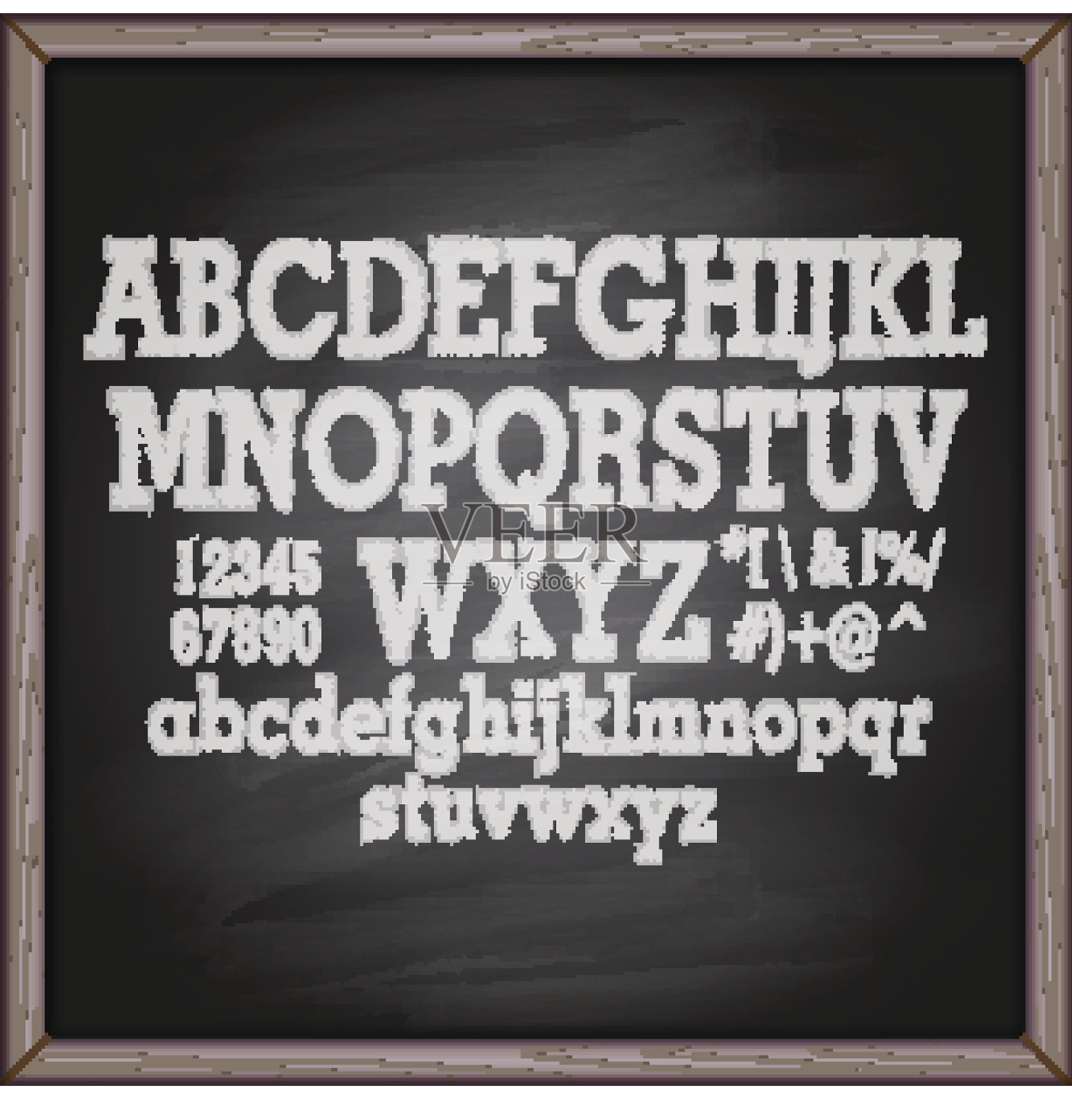 刻字黑板插画图片素材