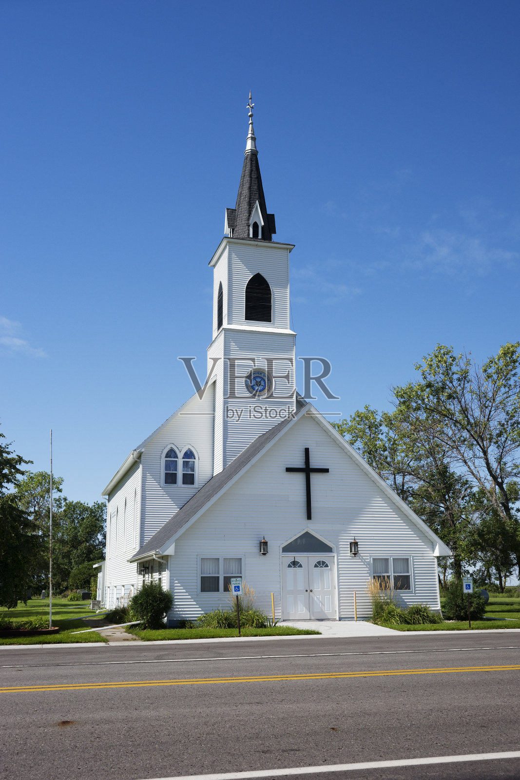 古董白教堂照片摄影图片