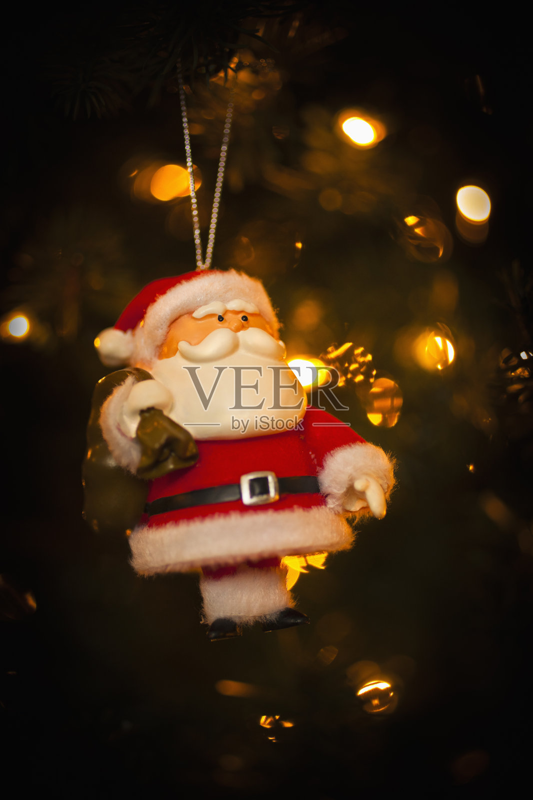 圣诞老人圣诞装饰照片摄影图片