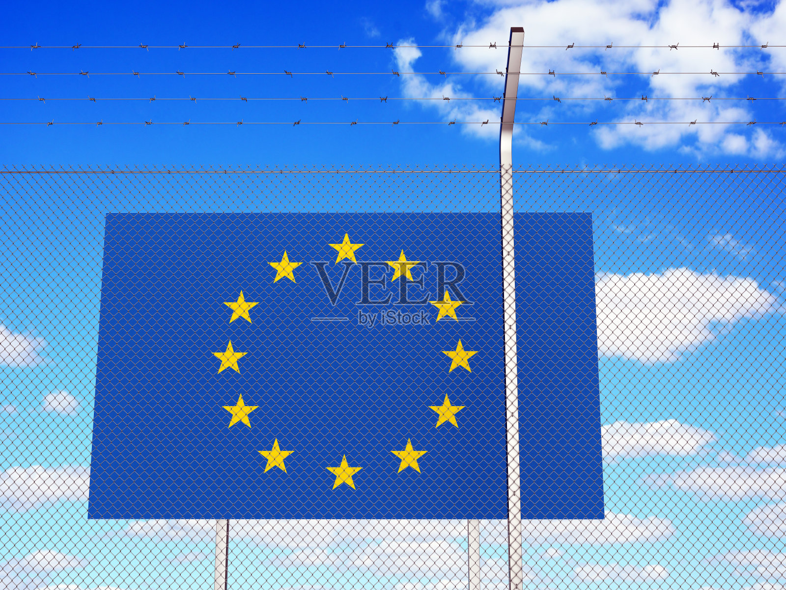 欧盟封闭边境照片摄影图片