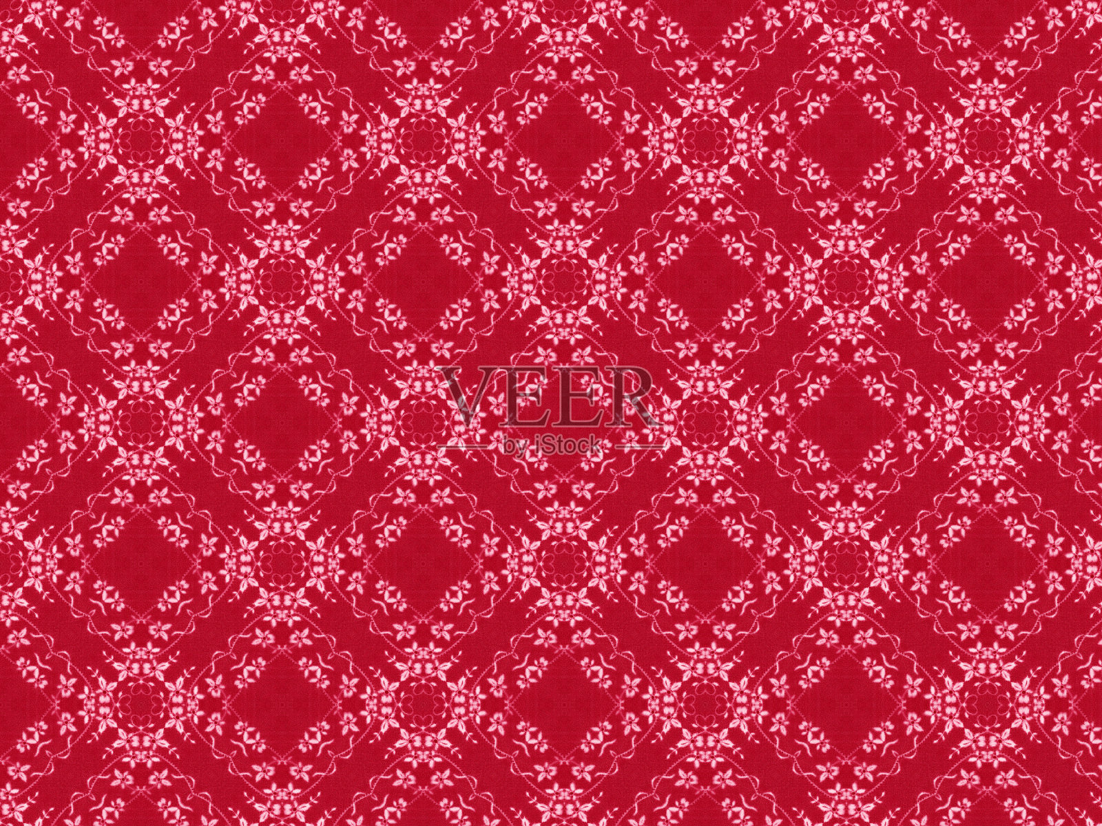 钻石无缝图案绣花花和蔓藤照片摄影图片