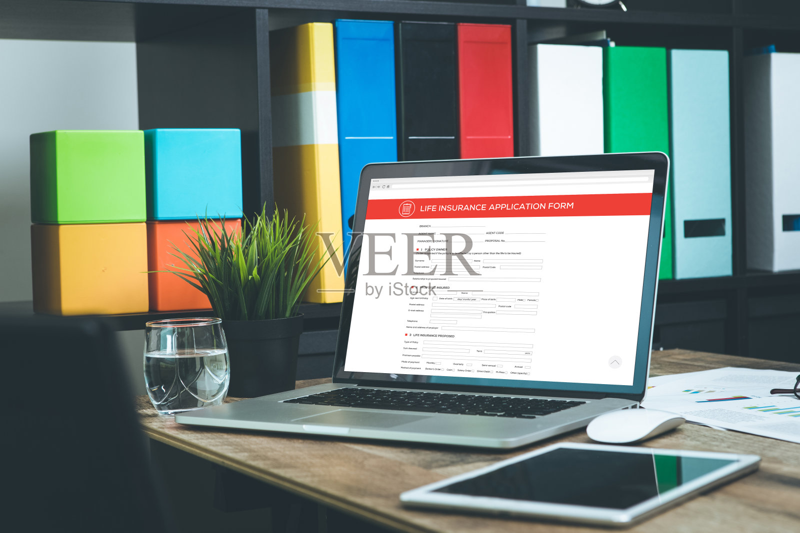 人寿保险申请表概念照片摄影图片