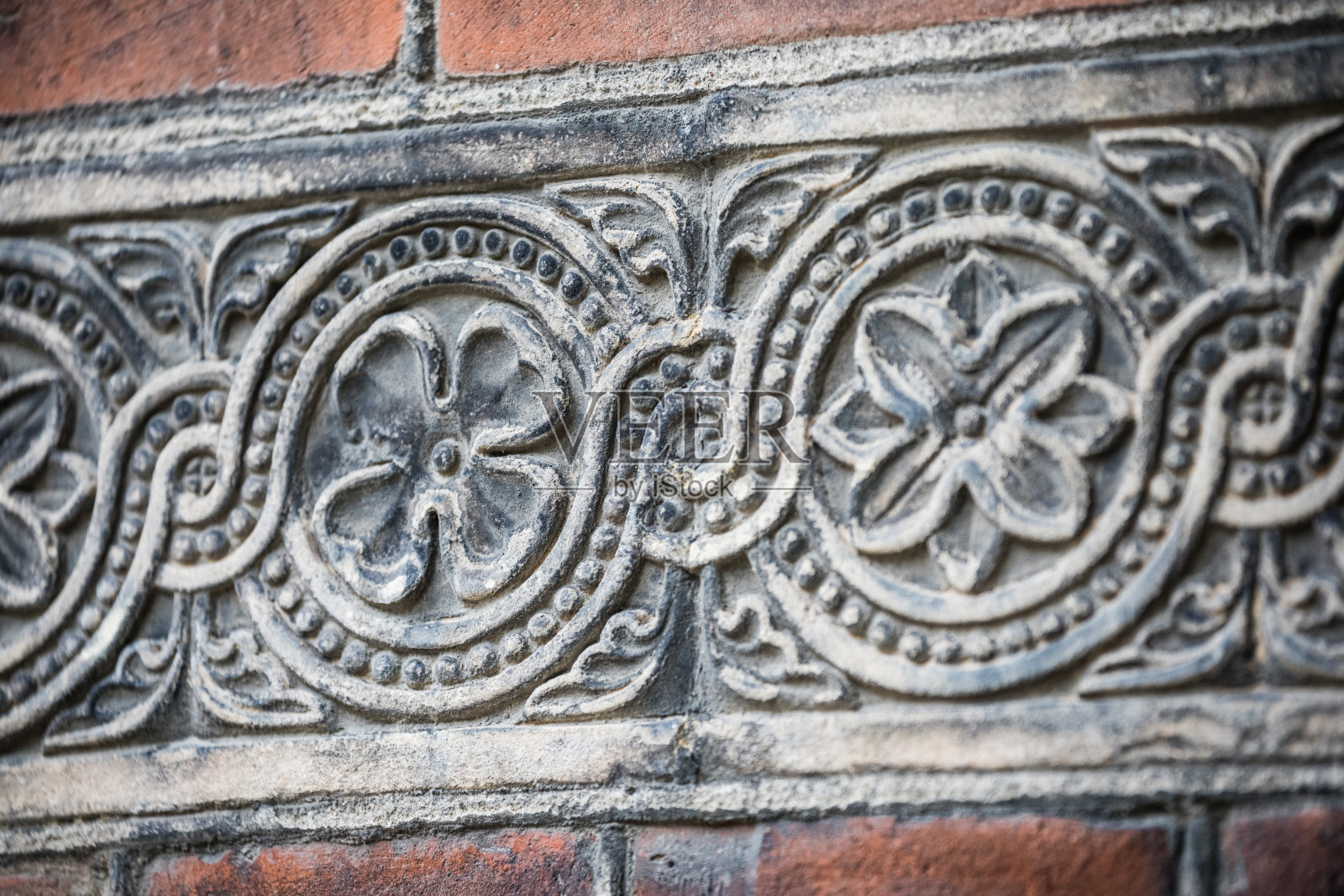 Sct上混凝土装饰。马特æus教堂，韦斯特布罗，哥本哈根，丹麦照片摄影图片