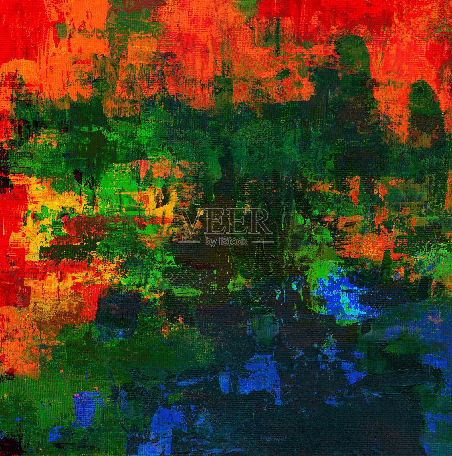 抽象的彩色画插画图片素材