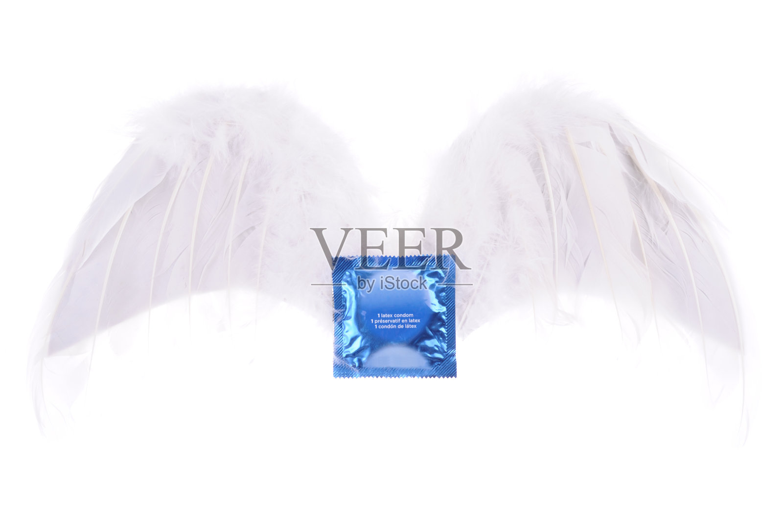 飞行的避孕套照片摄影图片