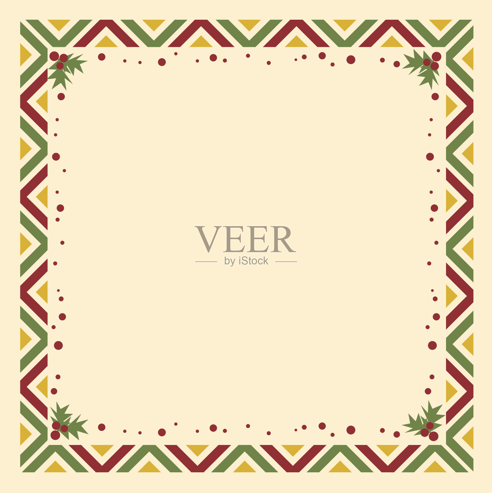 圣诞主题和边界插画图片素材