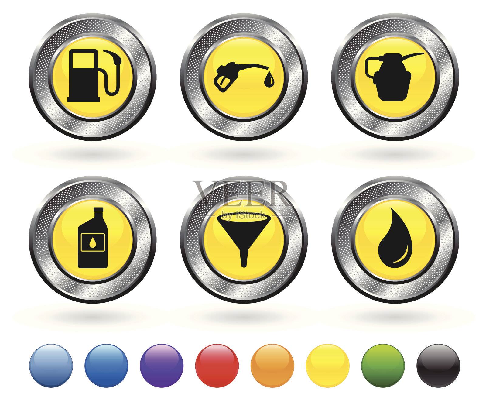 燃料版税免费矢量图标集图标素材