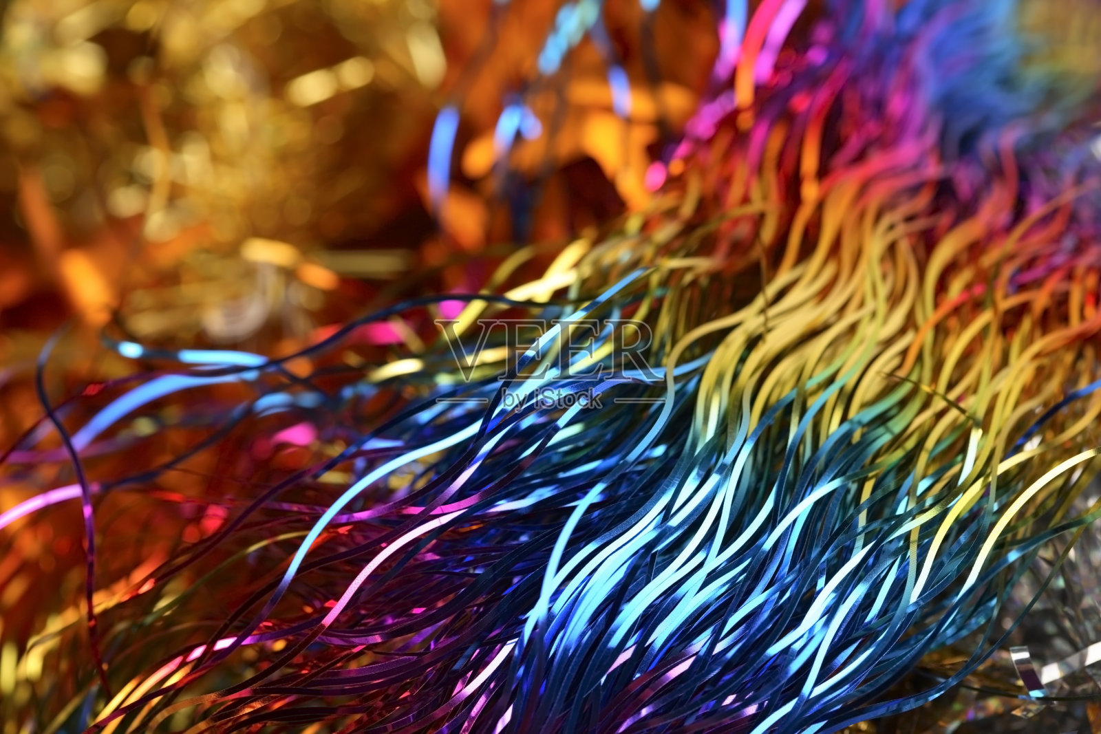 圣诞节的彩虹。照片摄影图片