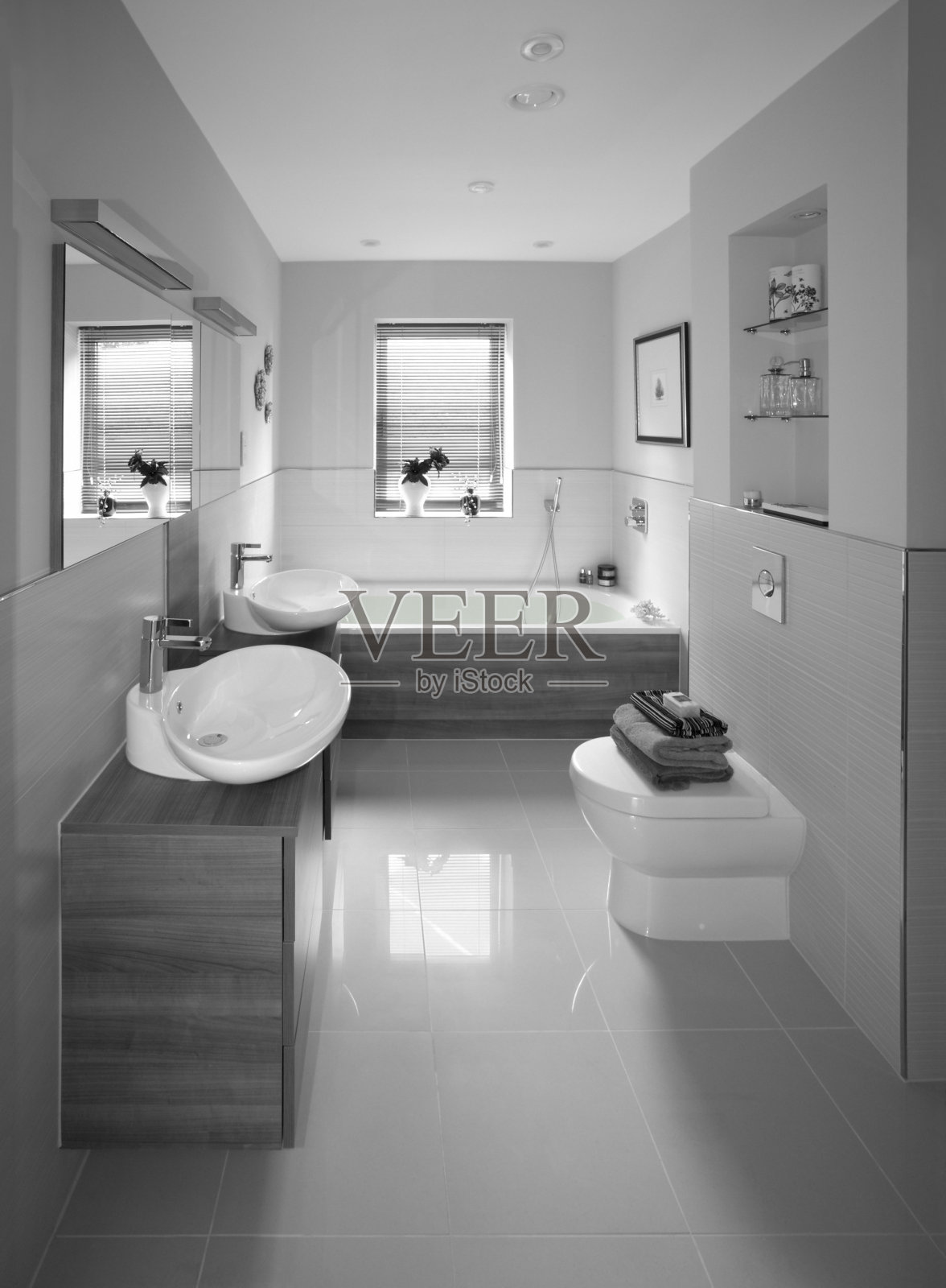 优雅的浴室照片摄影图片