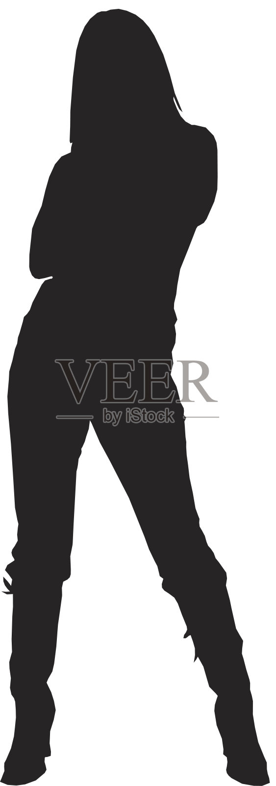 穿高跟鞋的女人设计元素图片