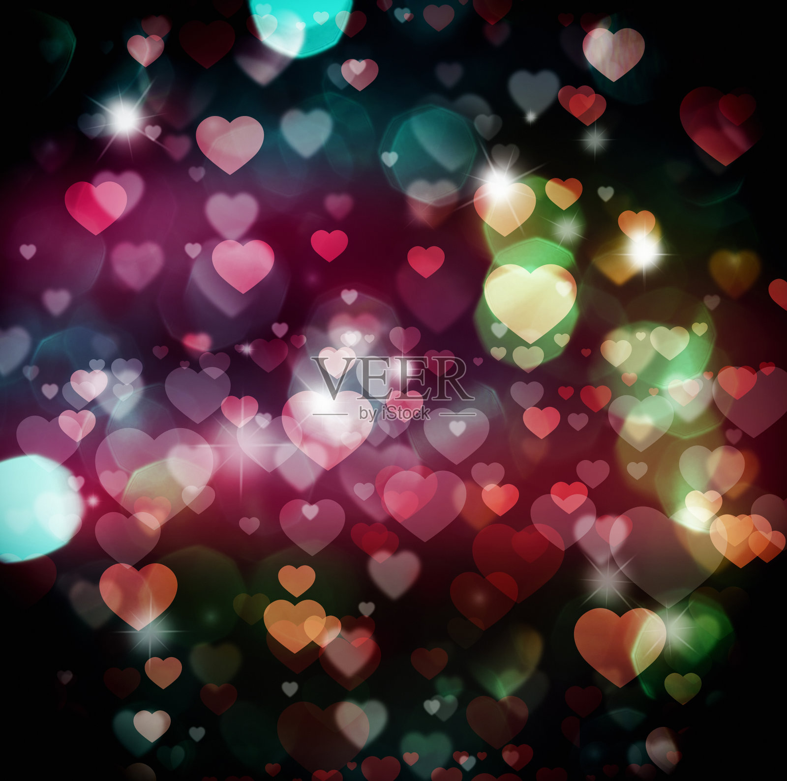 心的背景插画图片素材