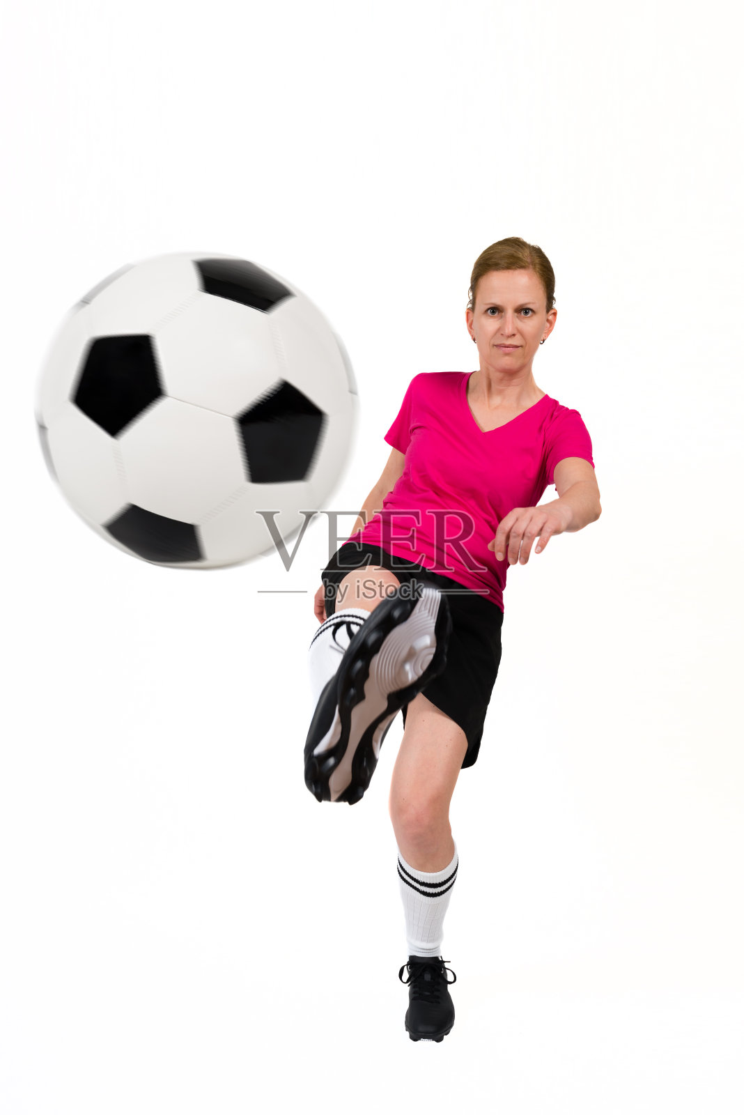 女足球运动员照片摄影图片