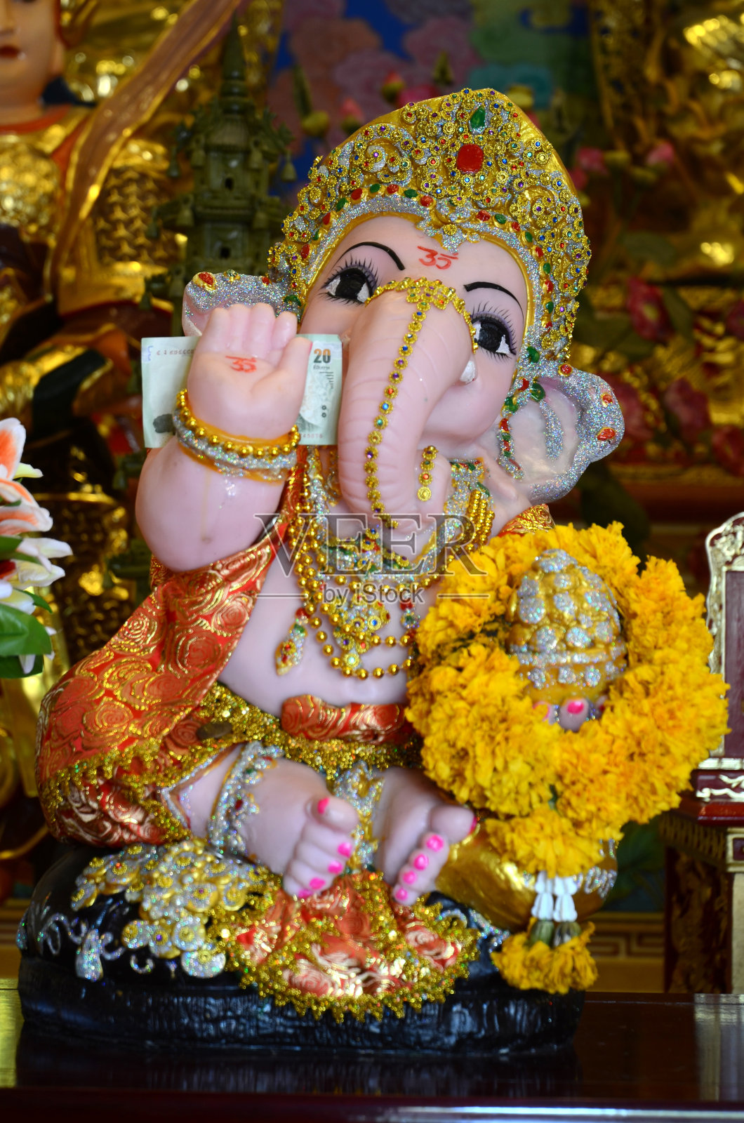 甘尼萨。照片摄影图片