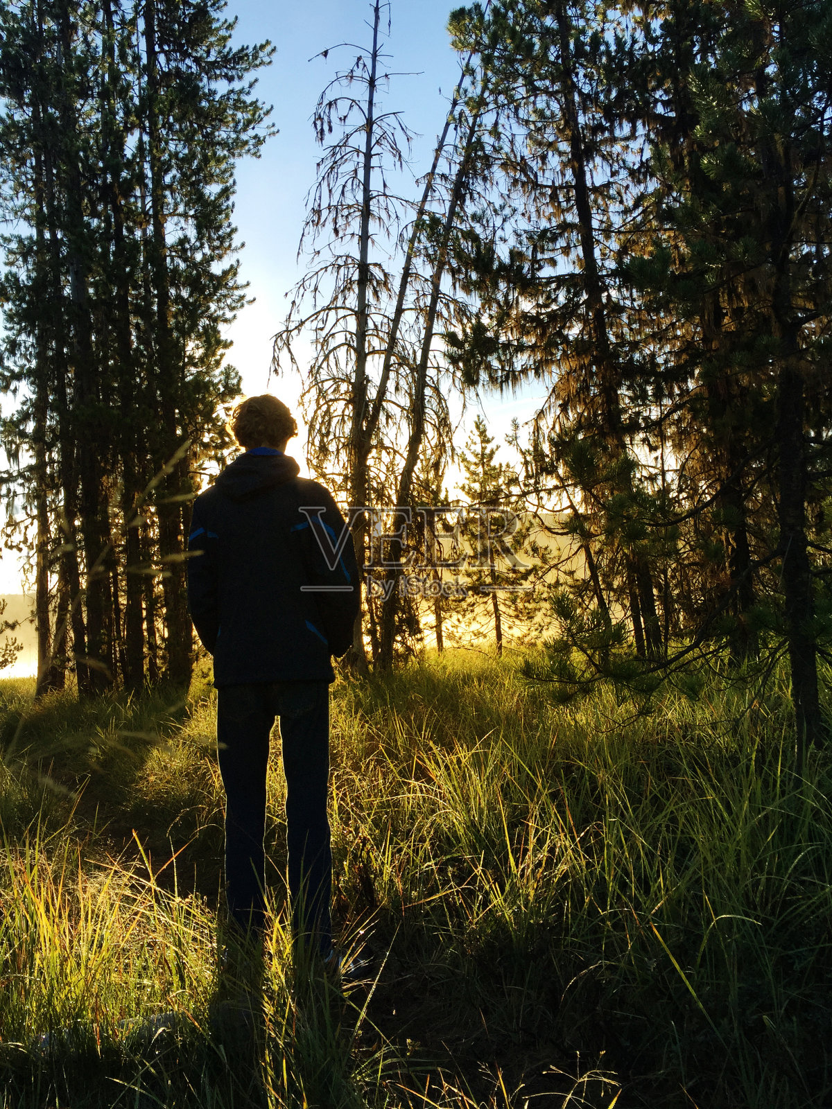 日出沉思大自然照片摄影图片