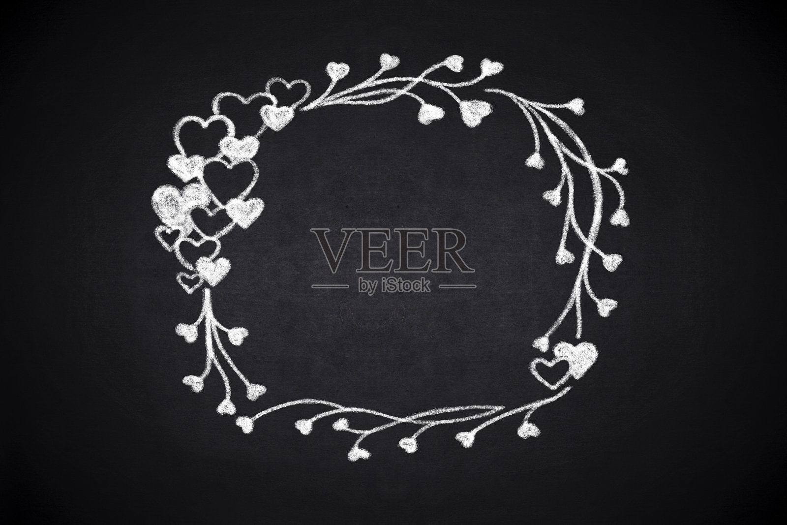 手绘古董框架照片摄影图片