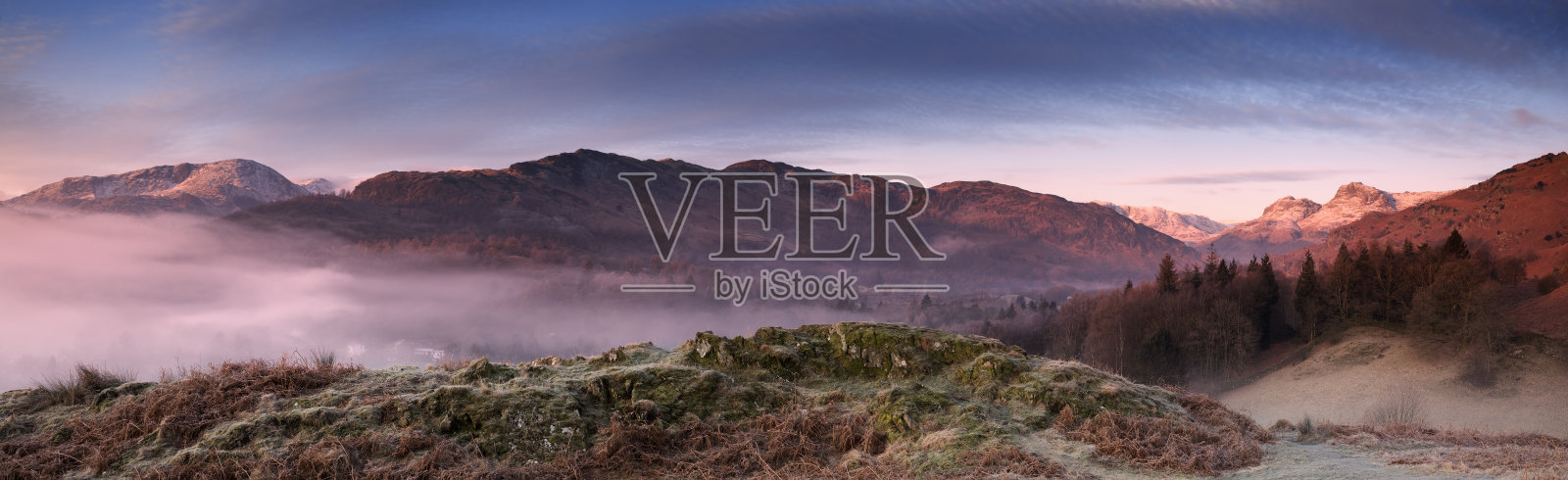 英国湖区的黎明照片摄影图片