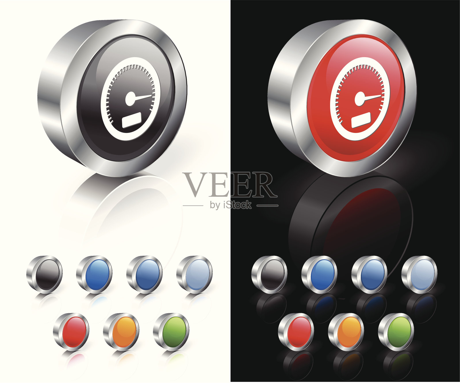 赛车速度计3D版税免费矢量艺术设计元素图片