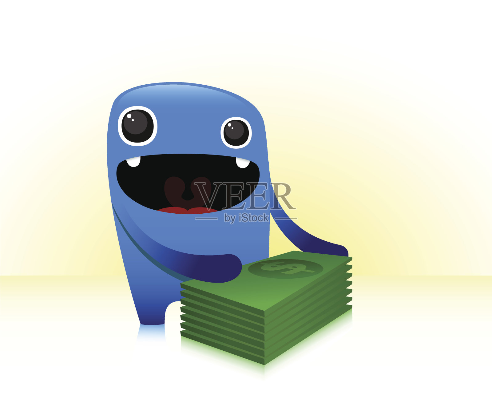 可爱的角色赢得了奖金设计元素图片