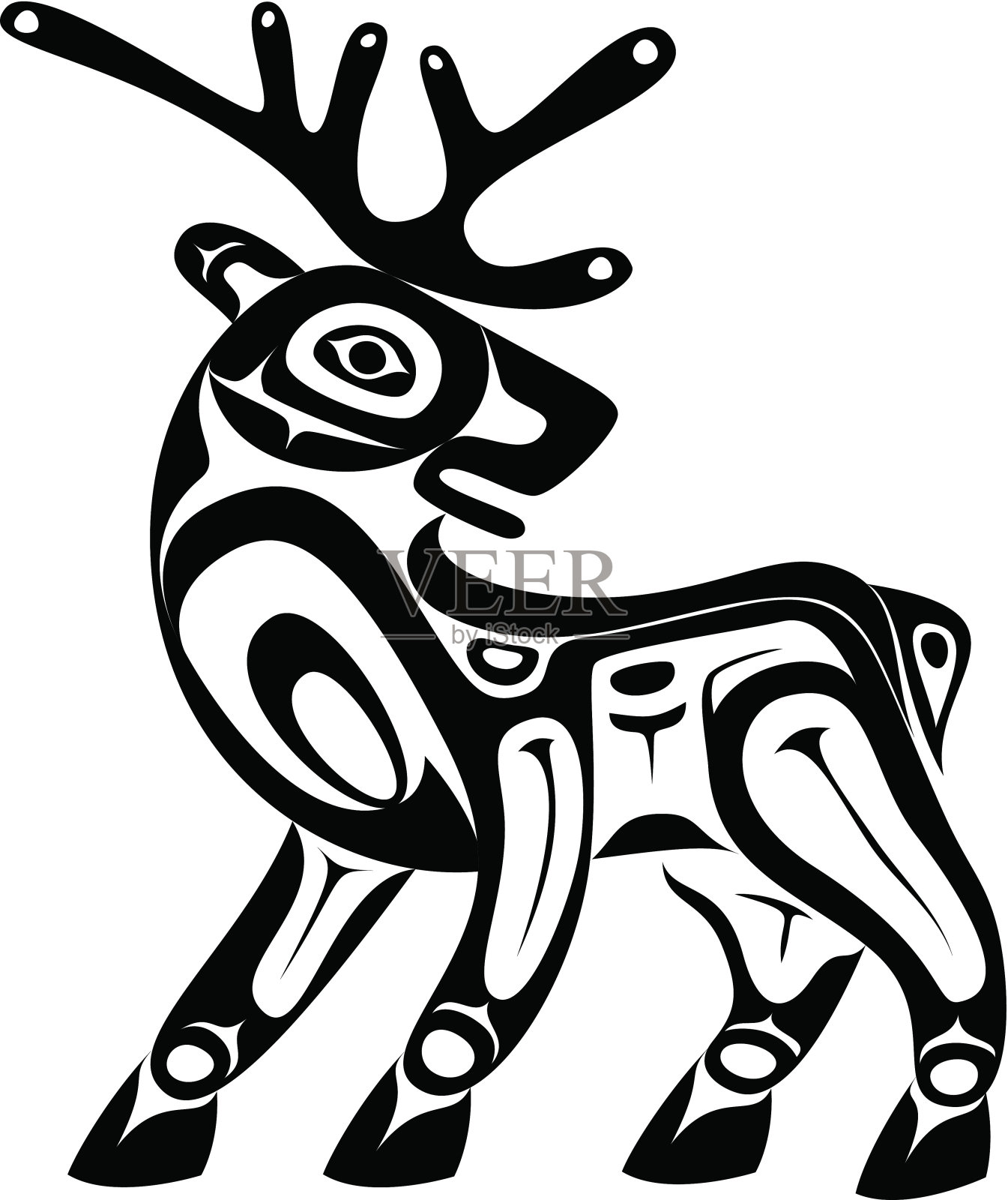 鹿设计元素图片