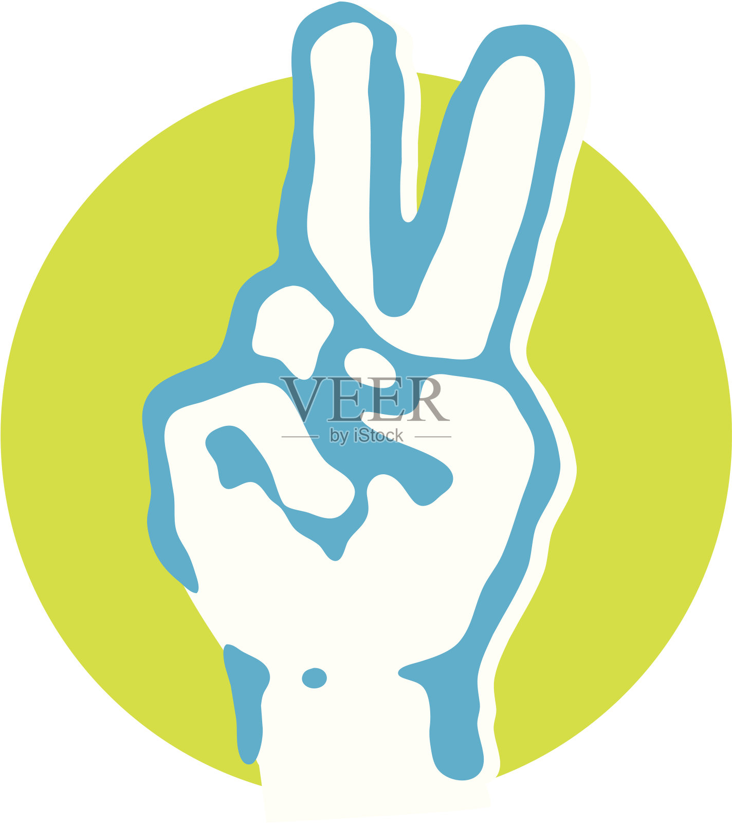 向量的胜利插画图片素材