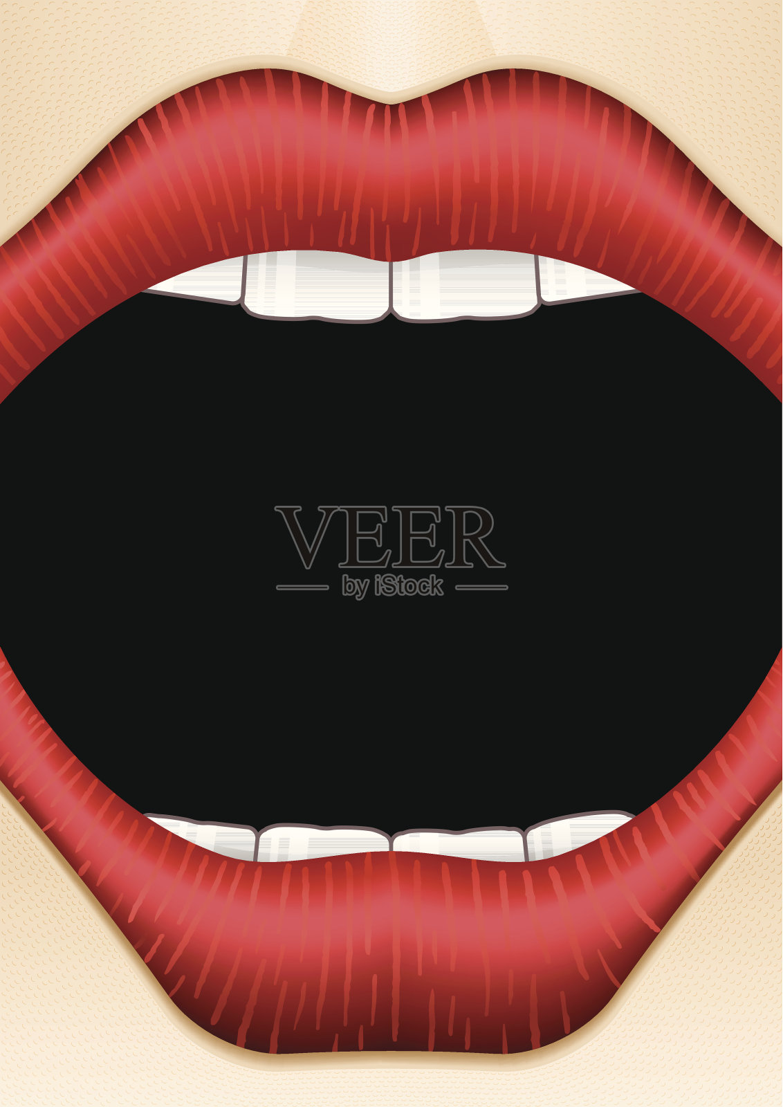 喊口插画图片素材