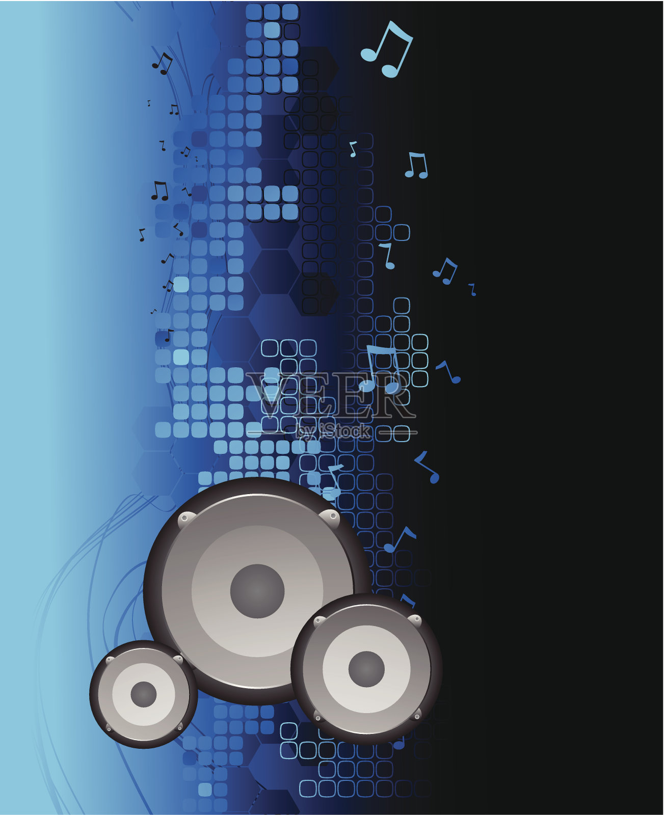 抽象的音乐背景插画图片素材