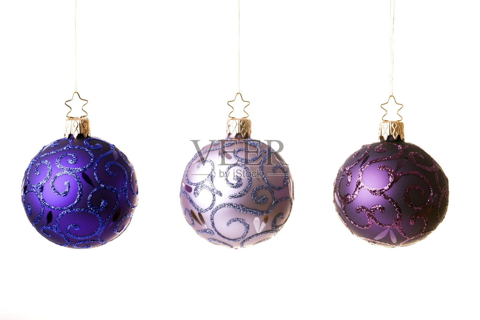 巧妙的圣诞舞会，孤立的白色照片摄影图片