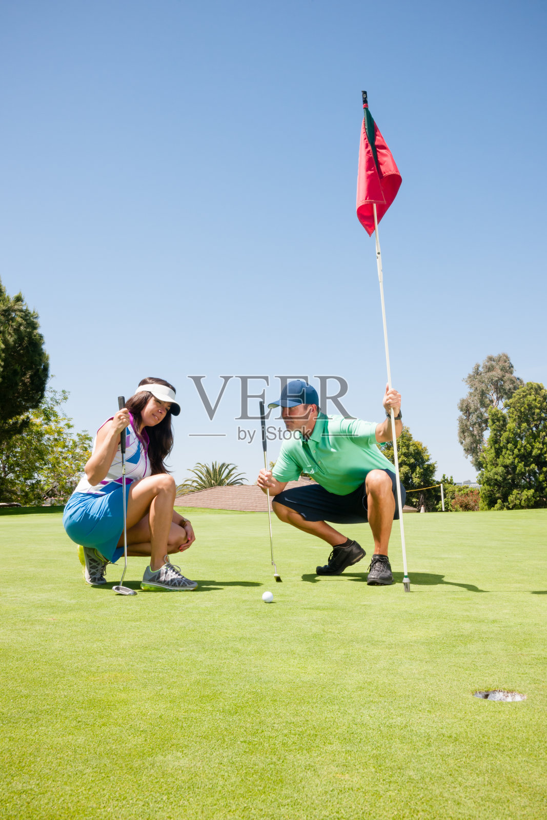 高尔夫球两把照片摄影图片