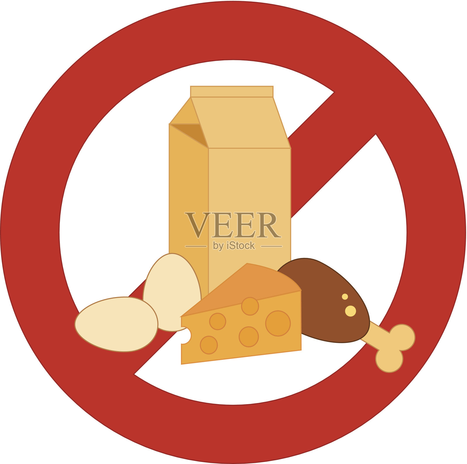 素食主义者的象征设计元素图片