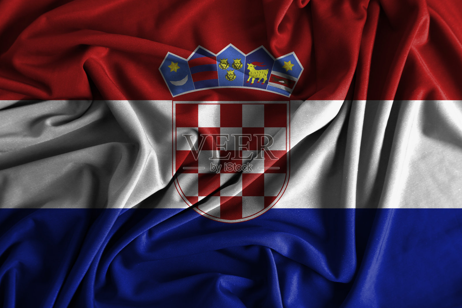 克罗地亚的旗帜照片摄影图片