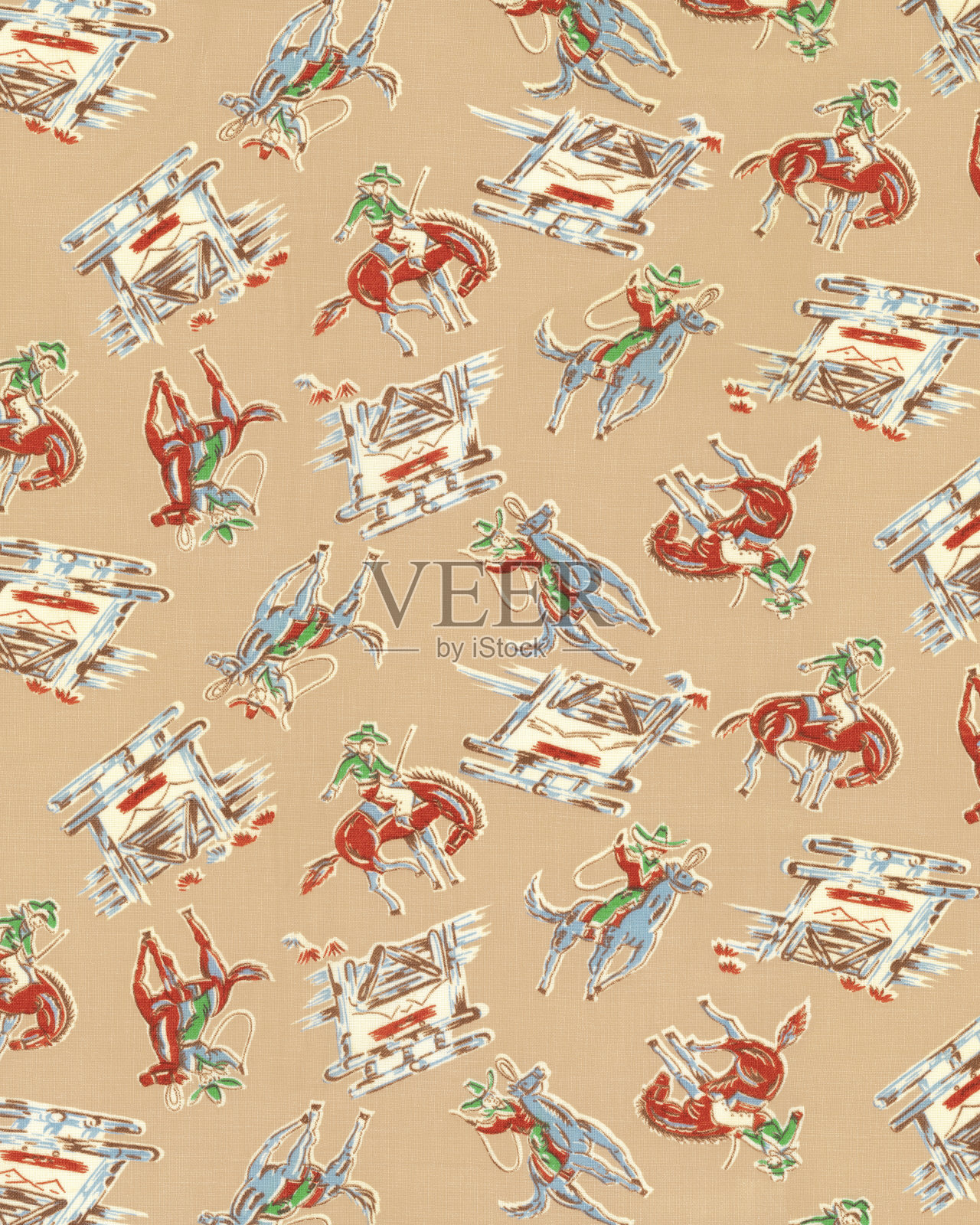 牛仔的模式插画图片素材