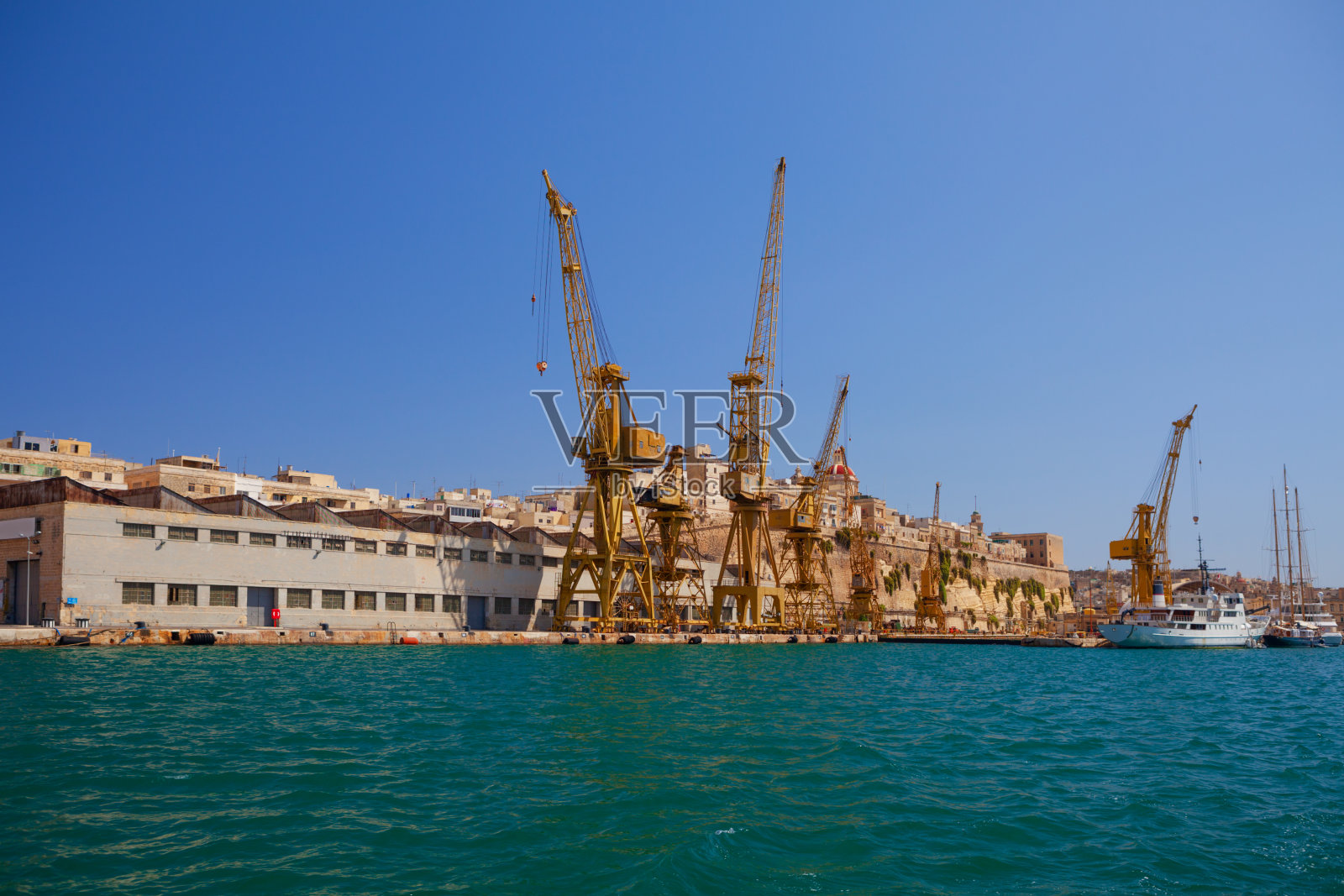 港口起重机照片摄影图片