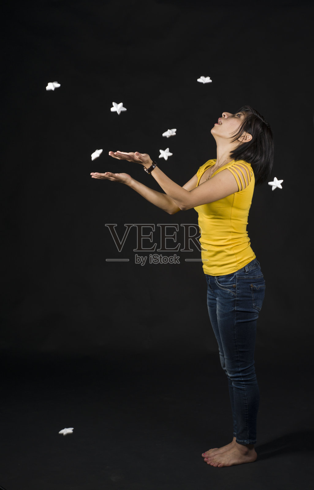 雨星星照片摄影图片