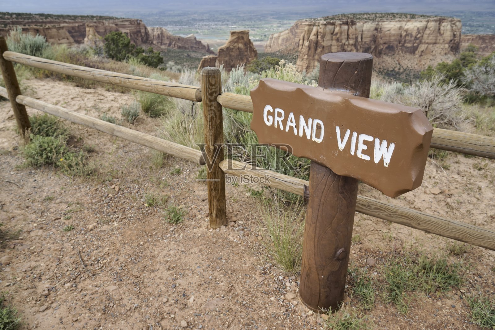 大观城，科罗拉多国家纪念碑照片摄影图片