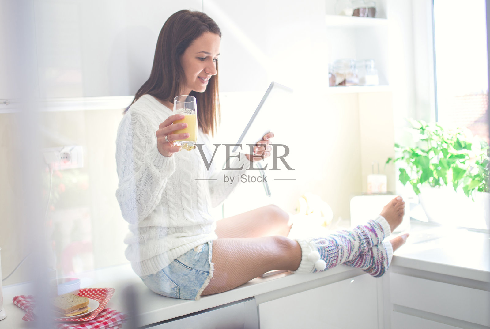 享受早晨的照片摄影图片