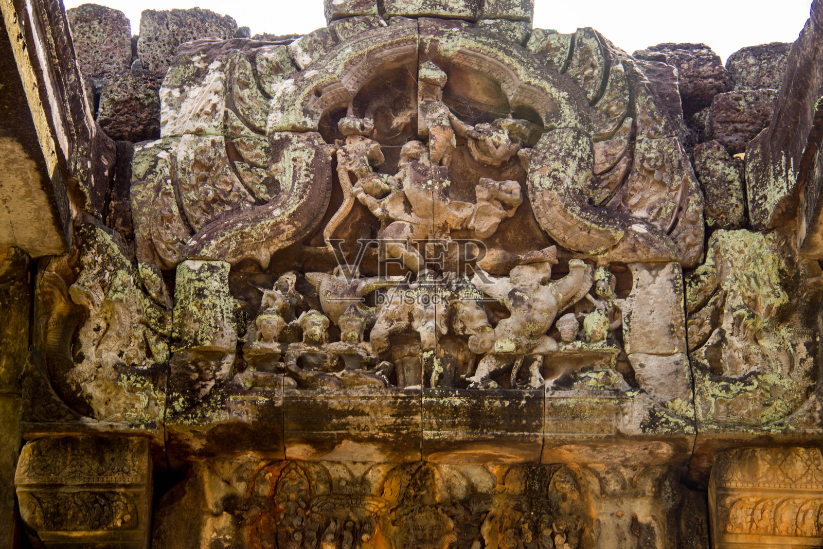 柬埔寨:Banteay Samré吴哥建筑群中的寺庙照片摄影图片