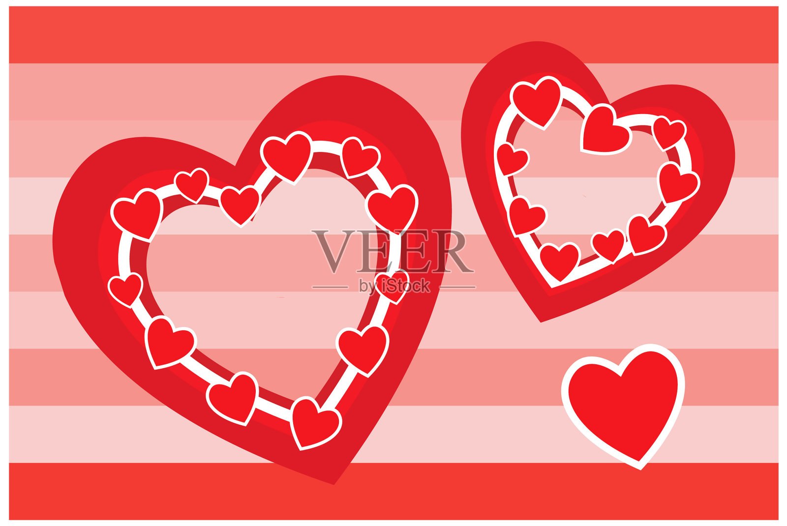 情人节的心插画图片素材