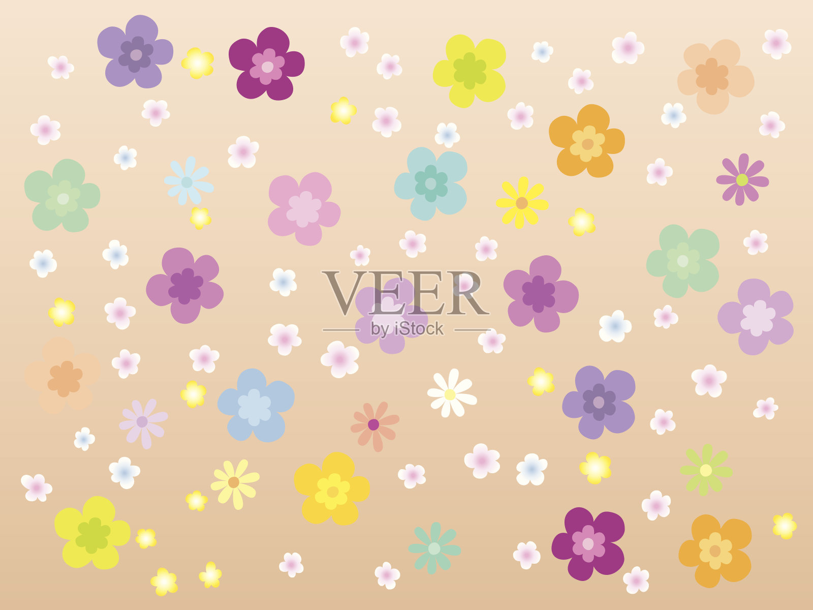 花的背景插画图片素材