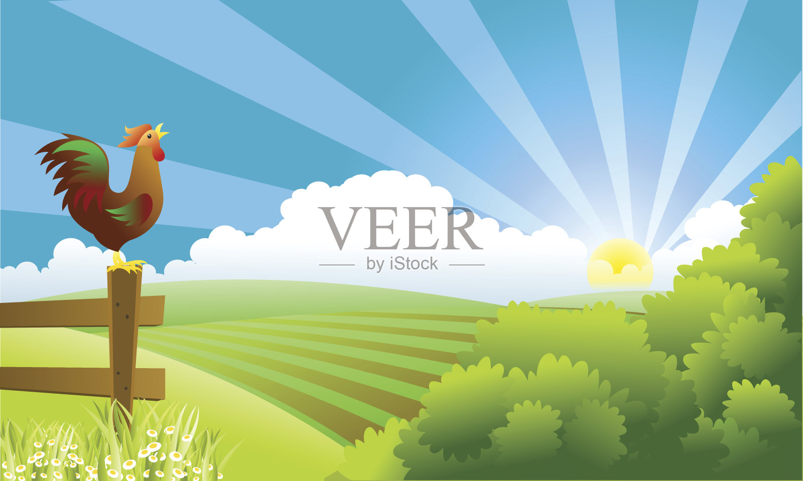 起床电话插画图片素材