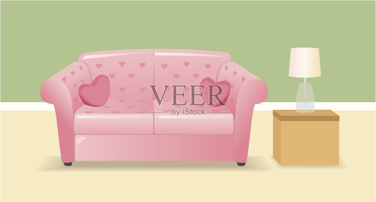 两人想要插画图片素材